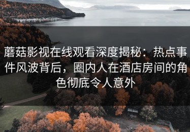 蘑菇影视在线观看深度揭秘：热点事件风波背后，圈内人在酒店房间的角色彻底令人意外