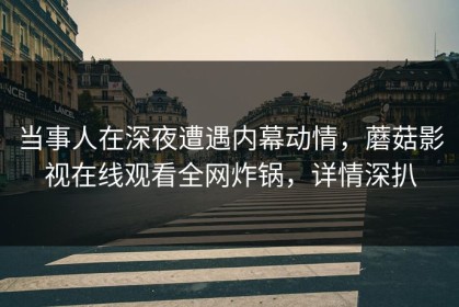 当事人在深夜遭遇内幕动情，蘑菇影视在线观看全网炸锅，详情深扒
