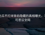 吃瓜不打烊背后隐藏的真相曝光，不可思议全网