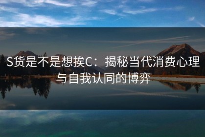 S货是不是想挨C：揭秘当代消费心理与自我认同的博弈