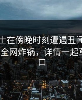 业内人士在傍晚时刻遭遇丑闻热议不止，17c全网炸锅，详情一起草免费入口