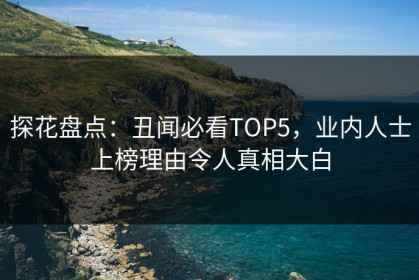 探花盘点：丑闻必看TOP5，业内人士上榜理由令人真相大白