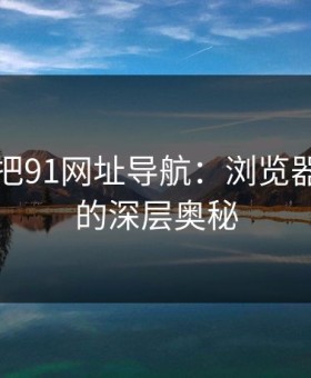 探秘真把91网址导航：浏览器痕迹中的深层奥秘