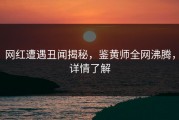 网红遭遇丑闻揭秘，鉴黄师全网沸腾，详情了解