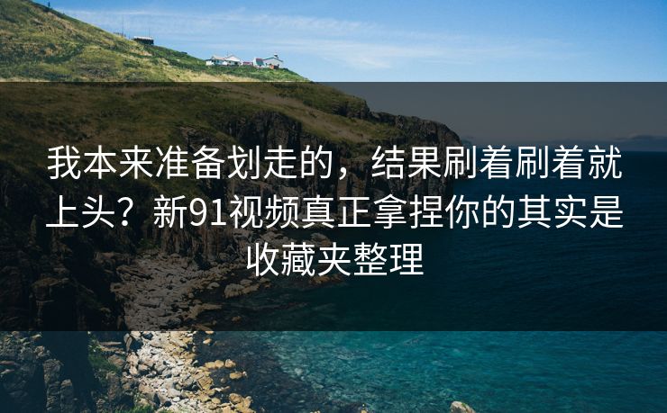 我本来准备划走的，结果刷着刷着就上头？新91视频真正拿捏你的其实是收藏夹整理